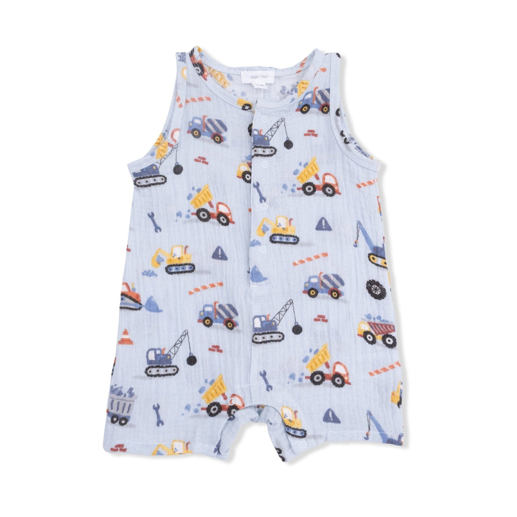 Angel Dear Crayon Construction - Sleeveless Shortie Romper - Flying Ryno