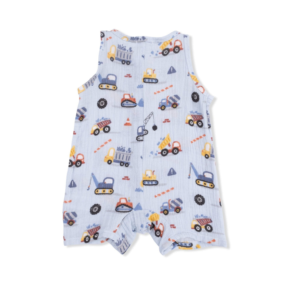 Angel Dear Crayon Construction - Sleeveless Shortie Romper - Flying Ryno