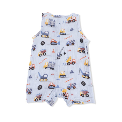 Angel Dear Crayon Construction - Sleeveless Shortie Romper - Flying Ryno