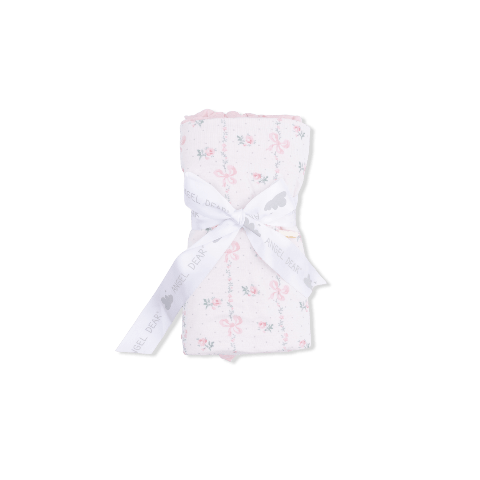 Angel Dear Dainty Buds And Bows - Ruffle Blanket - Flying Ryno
