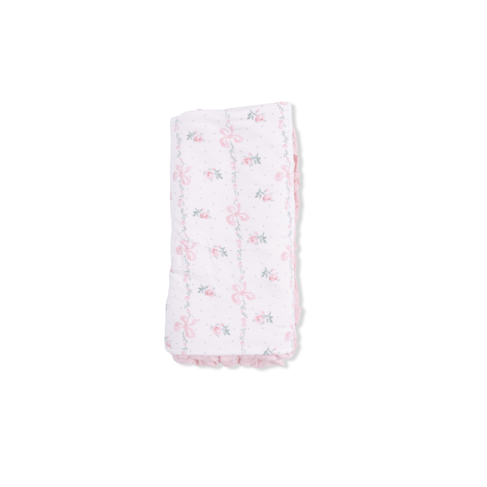 Angel Dear Dainty Buds And Bows - Ruffle Blanket - Flying Ryno