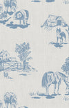 Angel Dear Farm Toile - Blue - Knotted Gown and Hat Set - Flying Ryno