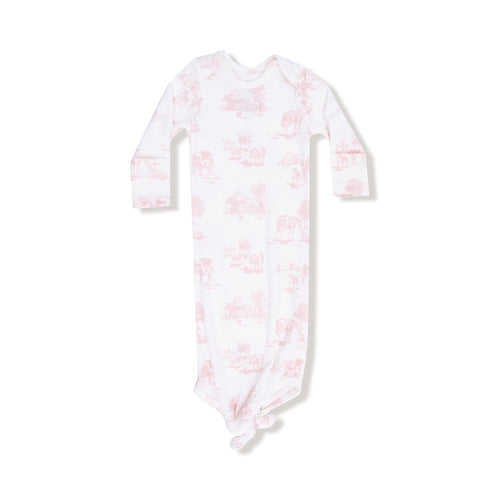 Angel Dear Farm Toile - Pink - Knotted Gown - Flying Ryno