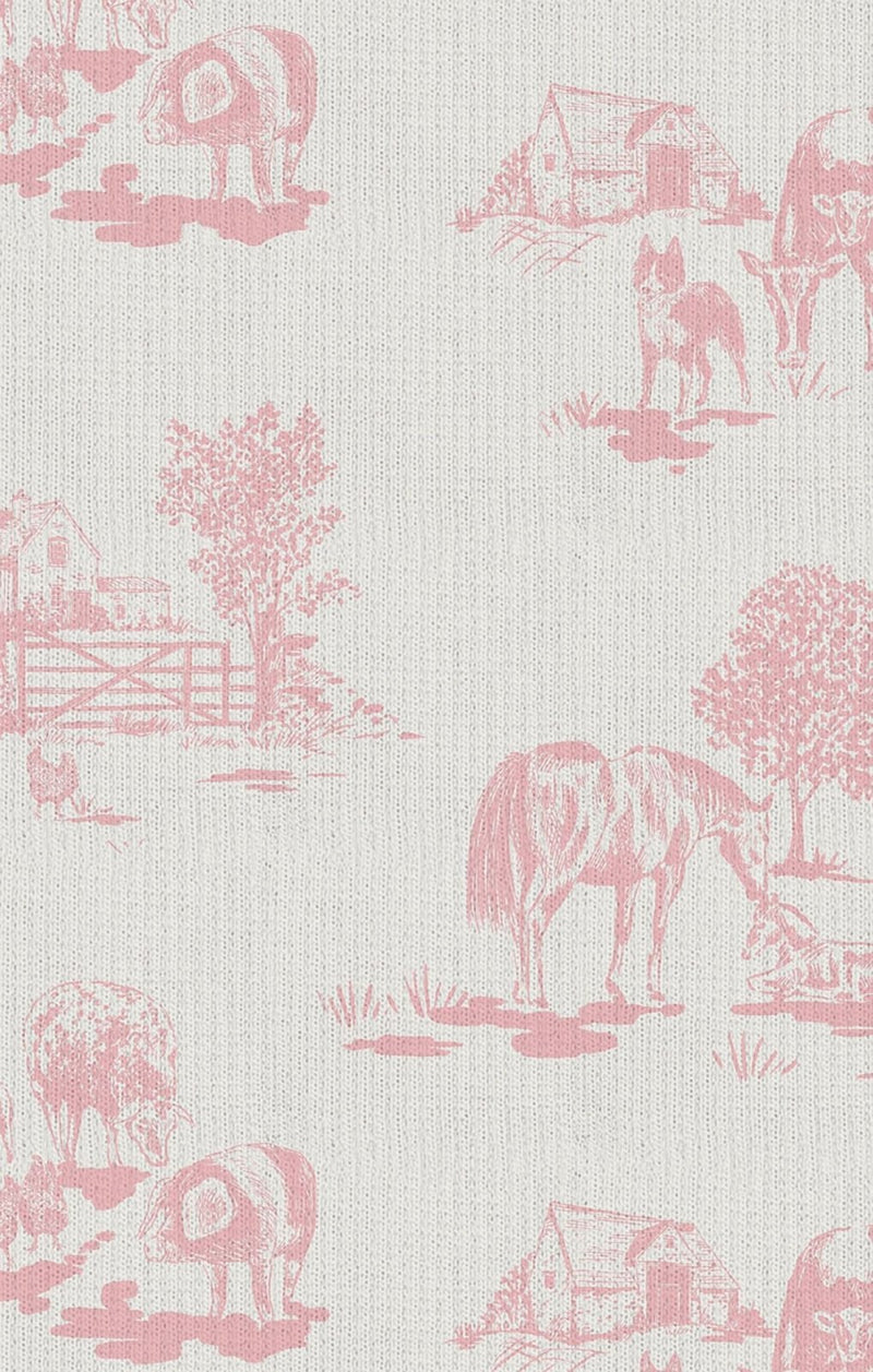 Angel Dear Farm Toile - Pink - Knotted Gown - Flying Ryno