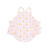 Angel Dear Floral Check Ruffle Sunsuit - Flying Ryno