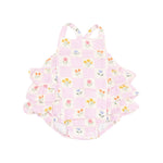 Angel Dear Floral Check Ruffle Sunsuit - Flying Ryno