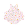 Angel Dear Floral Check Ruffle Sunsuit - Flying Ryno