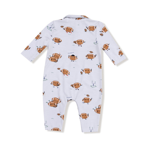 Angel Dear Footballs Playing Football - Polo Romper - Flying Ryno
