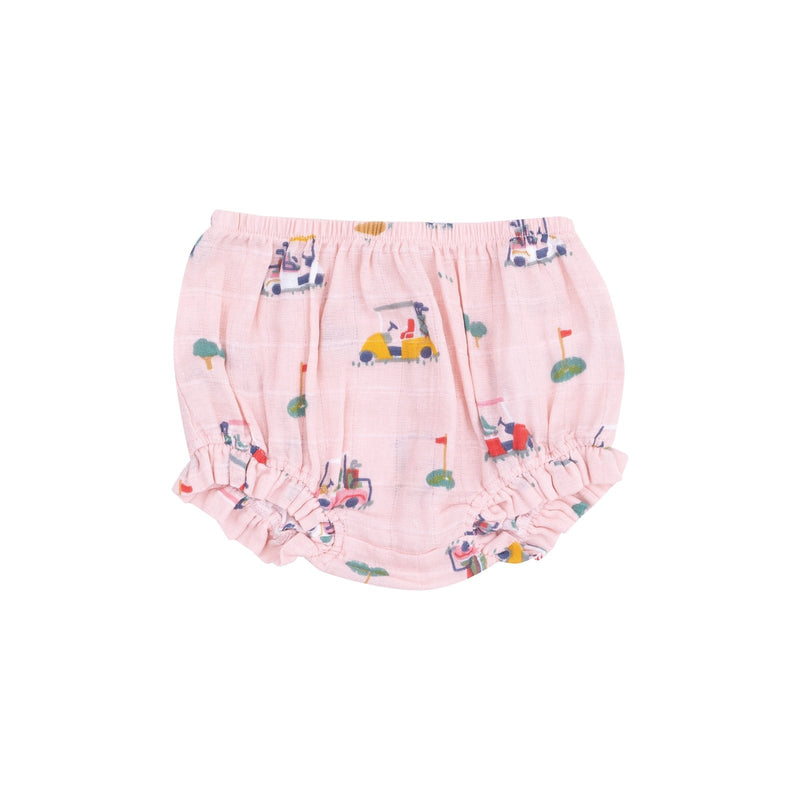 Angel Dear Golf Cart Cuties Ruffle Top & Bloomer Pink - Flying Ryno