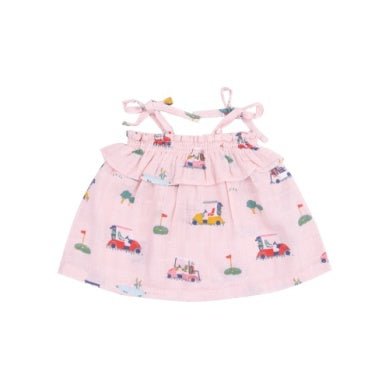 Angel Dear Golf Cart Cuties Ruffle Top & Bloomer Pink - Flying Ryno