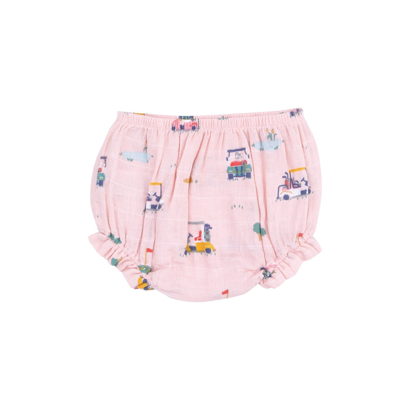 Angel Dear Golf Cart Cuties Ruffle Top & Bloomer Pink - Flying Ryno