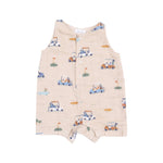 Angel Dear Golf Carts Cuties Sleeveless Shortie Romper Oatmeal - Flying Ryno