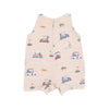 Angel Dear Golf Carts Cuties Sleeveless Shortie Romper Oatmeal - Flying Ryno