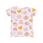 Angel Dear Groovy Vibes Stickers Pink Loungewear Short Set - Flying Ryno