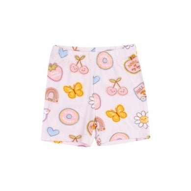 Angel Dear Groovy Vibes Stickers Pink Loungewear Short Set - Flying Ryno