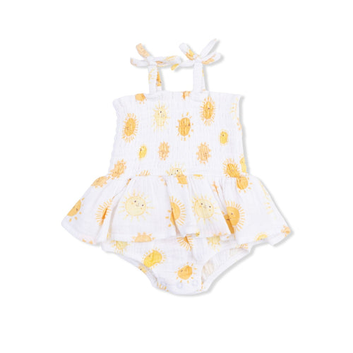 Angel Dear Happy Suns - Smocked Bubble With Skirt - Flying Ryno