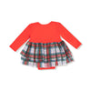 Angel Dear Holiday Plaid - Longsleeve Tutu Bodysuit - Flying Ryno