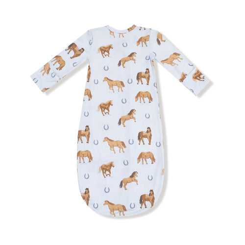 Angel Dear Horses - Blue - Bundle Gown - Flying Ryno
