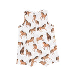 Angel Dear Horses Sleeveless Shortie Romper - Flying Ryno