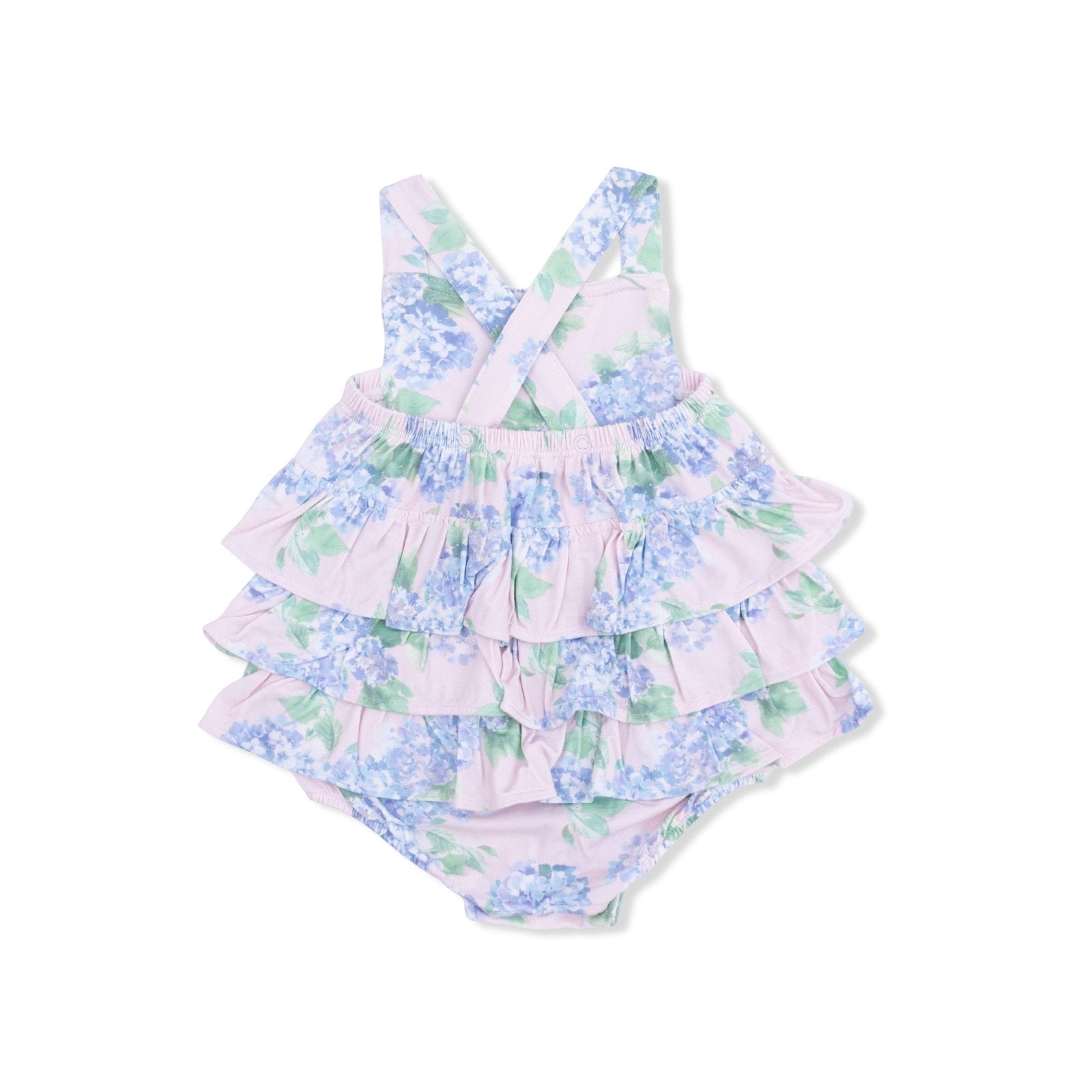 Angel Dear Hydrangeas - Ruffle Sunsuit - Flying Ryno