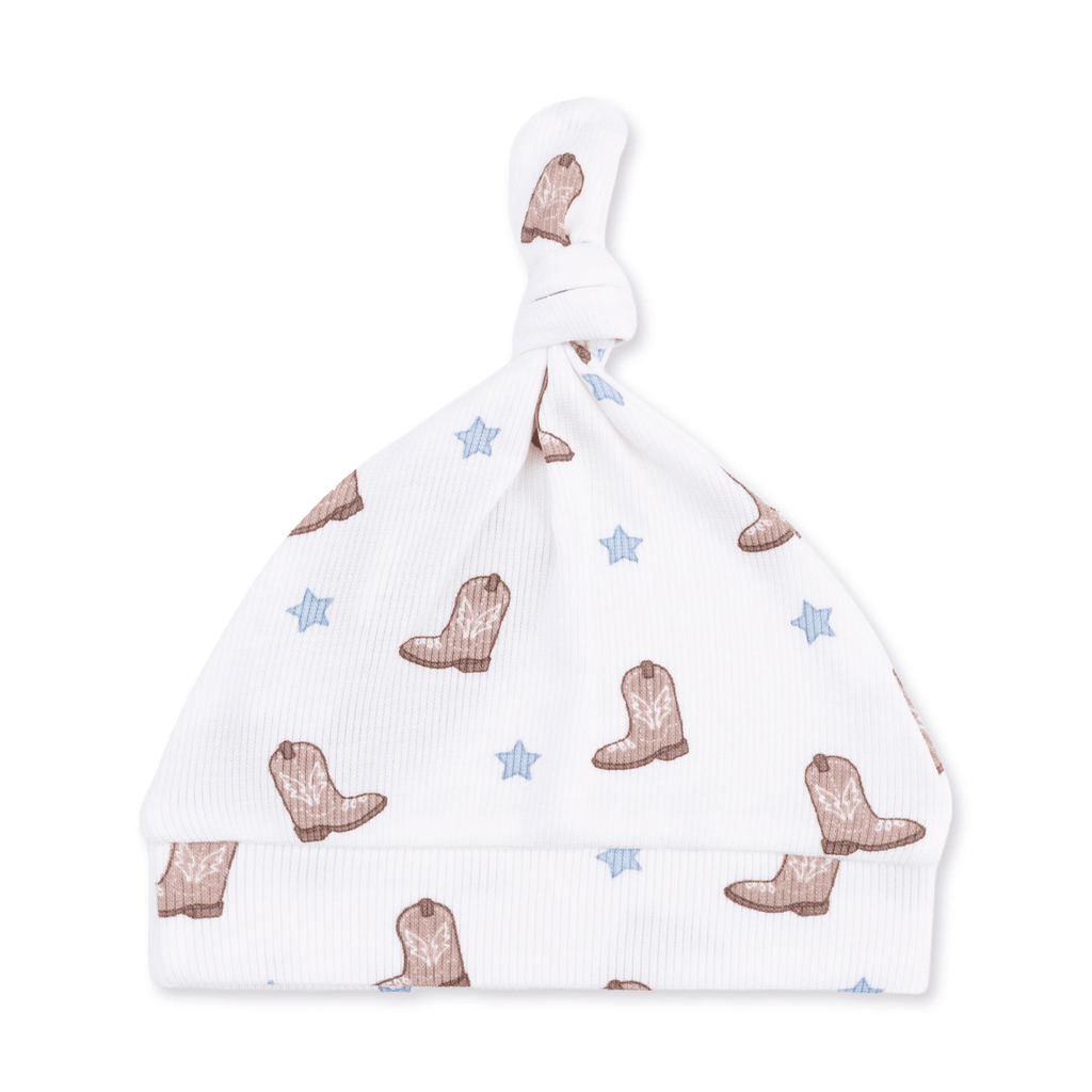 Angel Dear Knotted Gown and Knotted Hat, Mini Cowboy Boots - Flying Ryno
