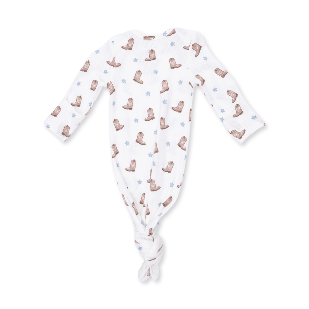 Angel Dear Knotted Gown and Knotted Hat, Mini Cowboy Boots - Flying Ryno