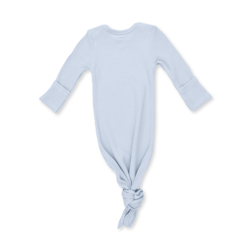 Angel Dear Knotted Gown and Knotted Hat, Solid Baby Blue - Flying Ryno