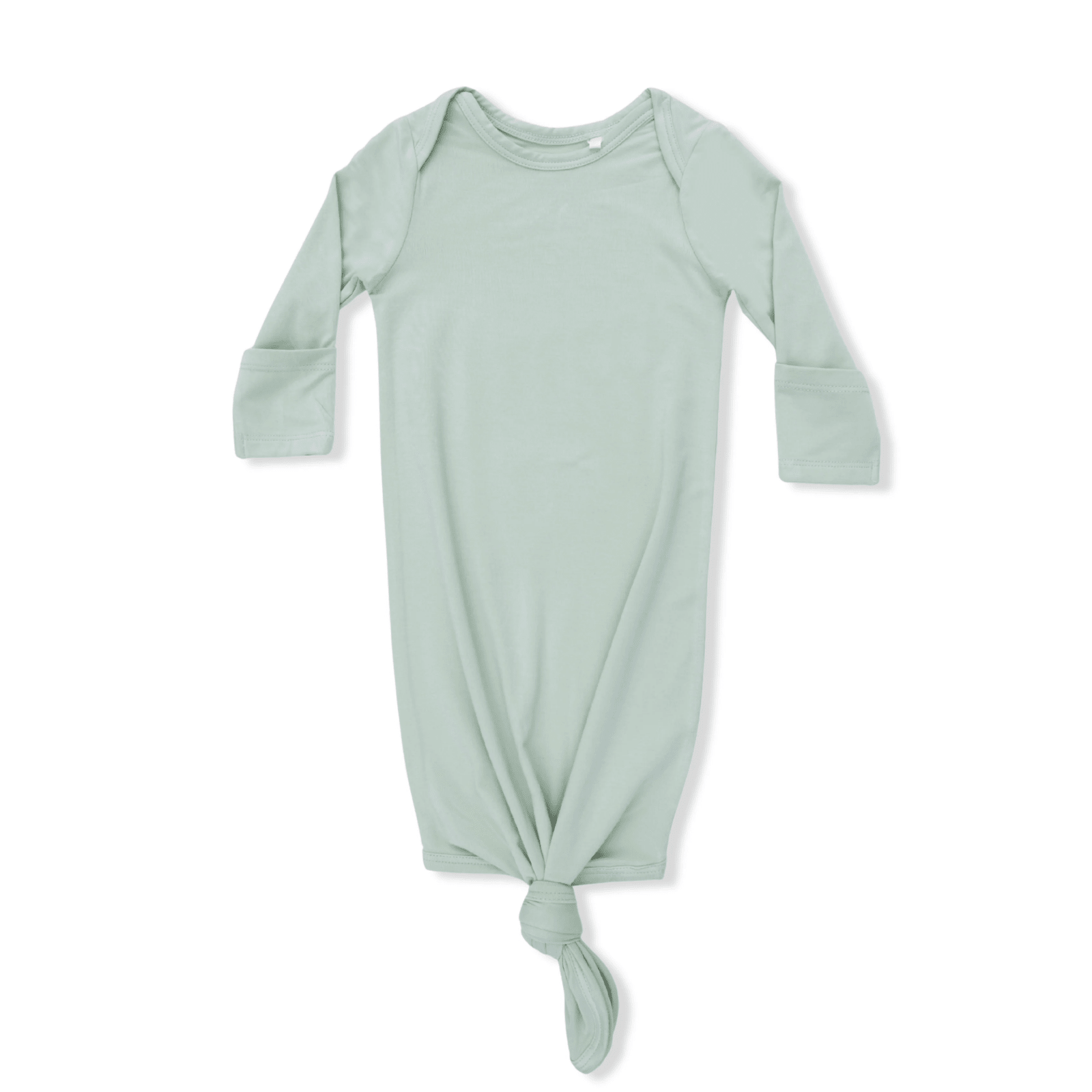 Angel Dear Knotted Gown and Knotted Hat, Solid Milky Green - Flying Ryno