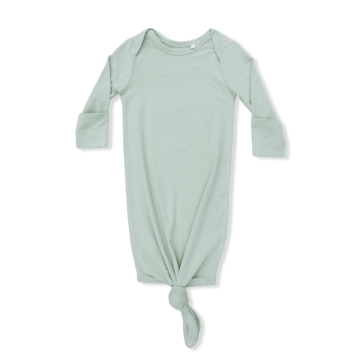 Angel Dear Knotted Gown and Knotted Hat, Solid Milky Green - Flying Ryno