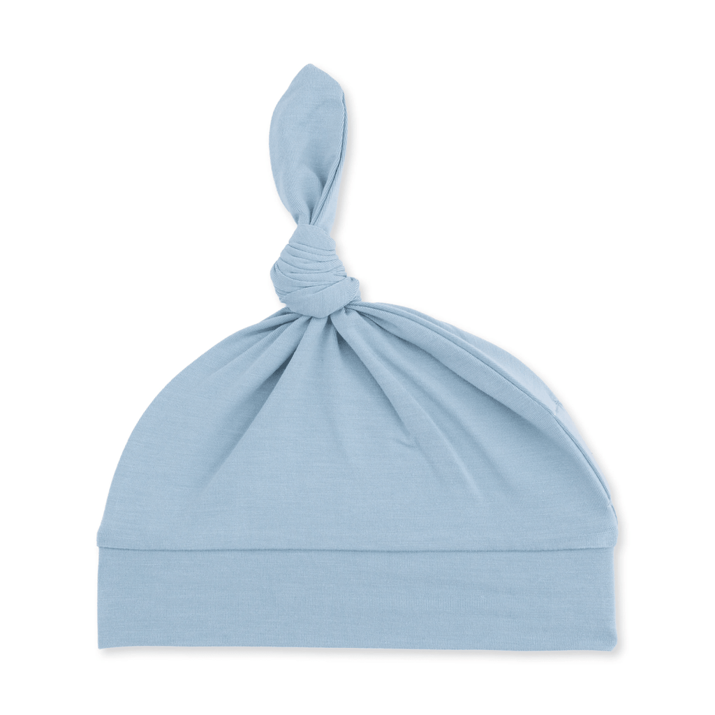 Angel Dear Knotted Gown and Knotted Hat, Solid Stone Blue - Flying Ryno