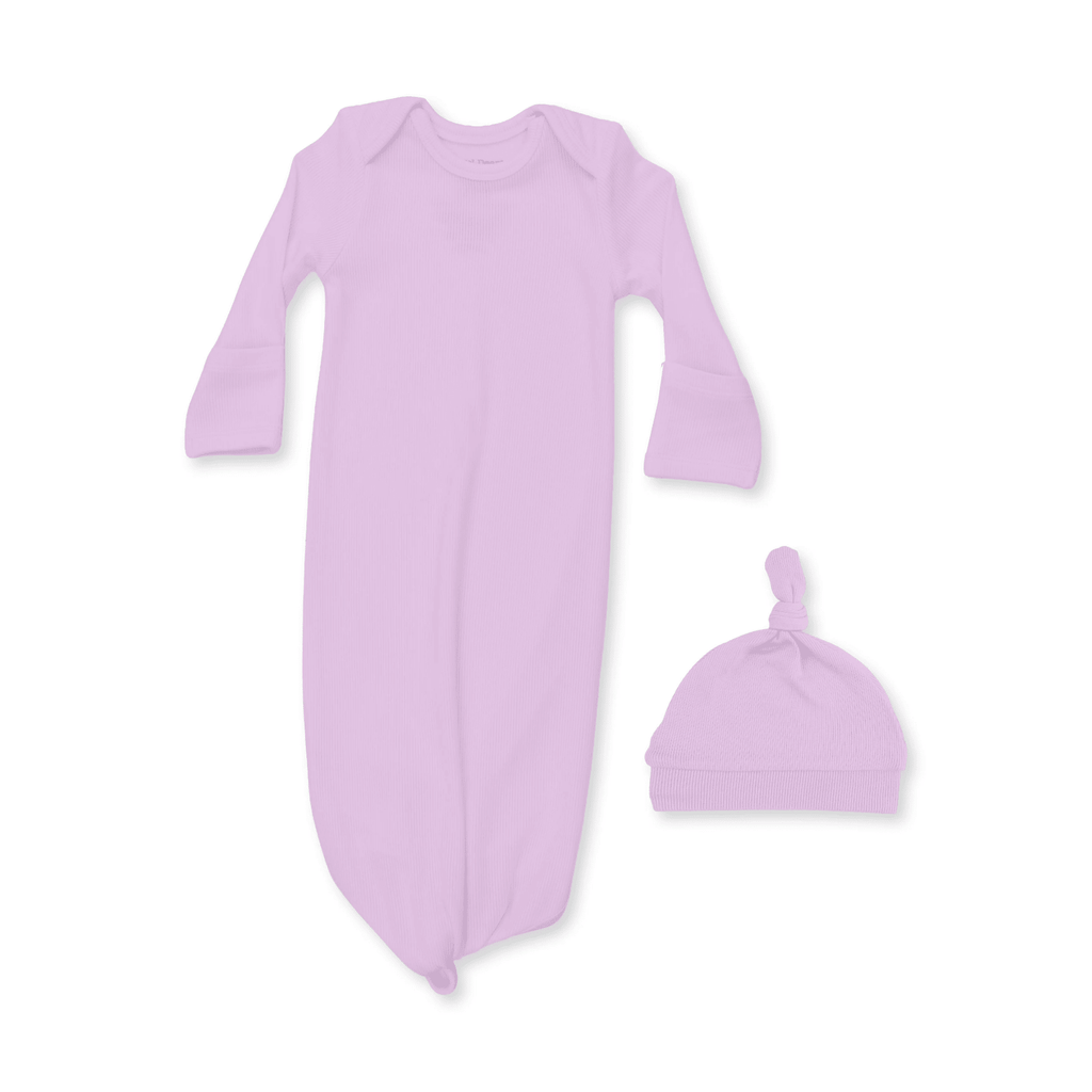 Angel Dear Knotted Gown and Knotted Hat, Solid Winsome Orchid - Flying Ryno
