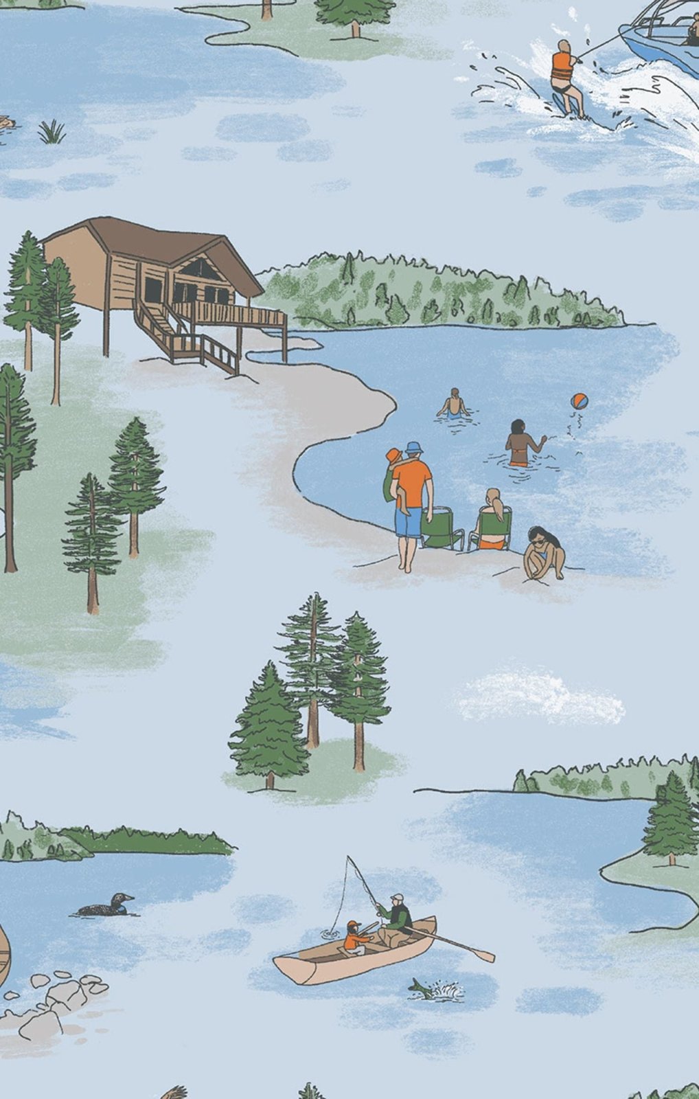 Angel Dear Lake Life - Polo Shortie - Flying Ryno