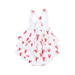 Angel Dear Lobster Muslin Ruffle Sunsuit - Flying Ryno