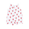 Angel Dear Lobster Muslin Slevless Shortie Romper - Flying Ryno
