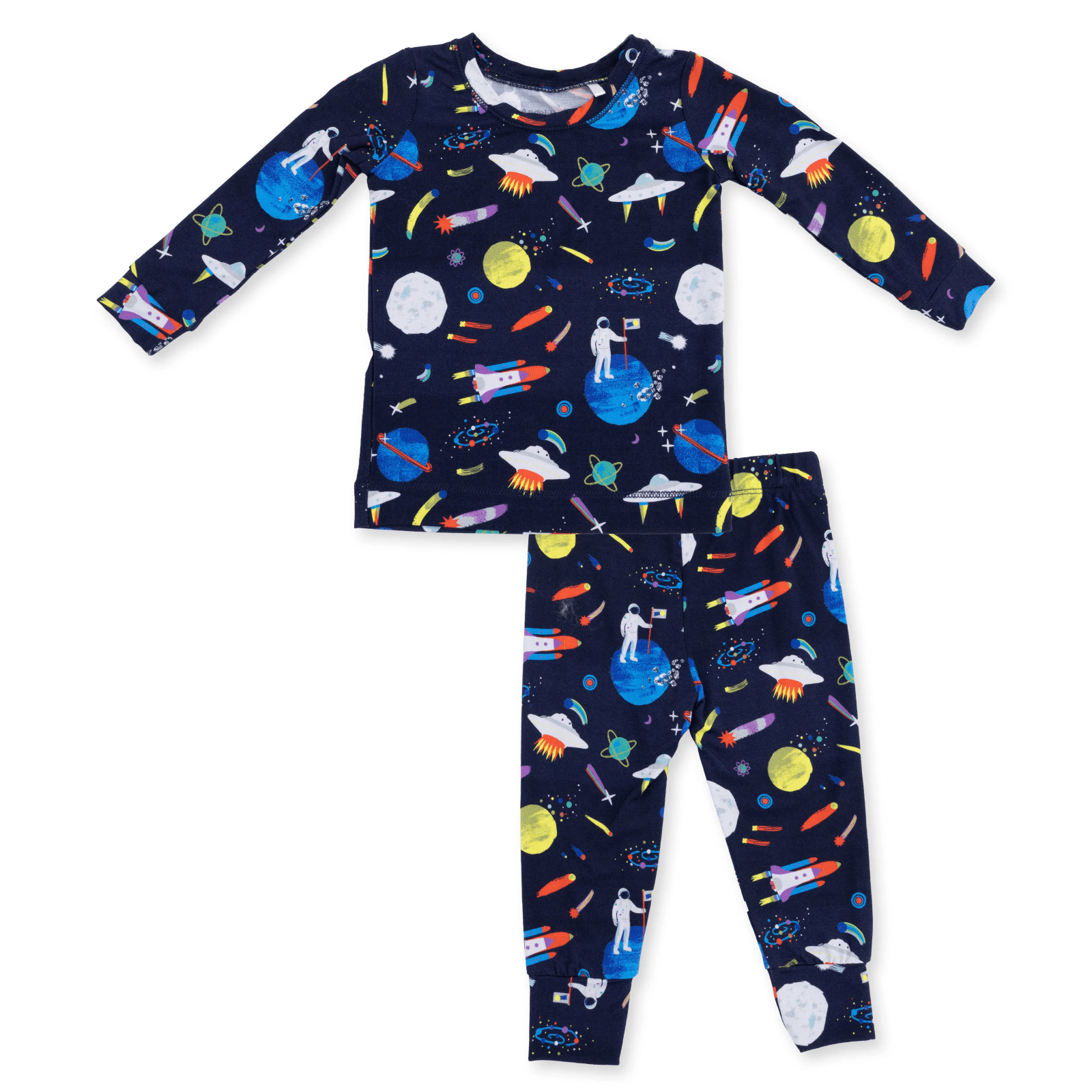 Angel Dear Long Sleeve Loungewear Set, Astronaut and Rockets - Flying Ryno