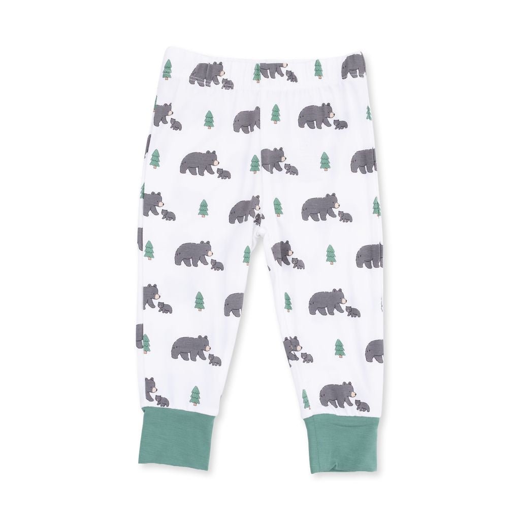 Angel Dear Long Sleeve Loungewear Set, Black Bears - Flying Ryno