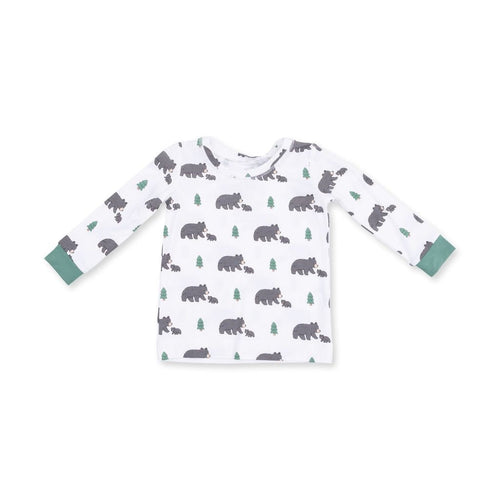 Angel Dear Long Sleeve Loungewear Set, Black Bears - Flying Ryno