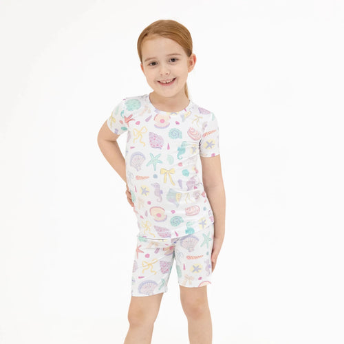 Angel Dear Loungewear Short Set, Beach Days - Flying Ryno