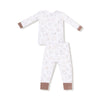 Angel Dear Neutral Pups - Longsleeve Loungewear Set - Flying Ryno