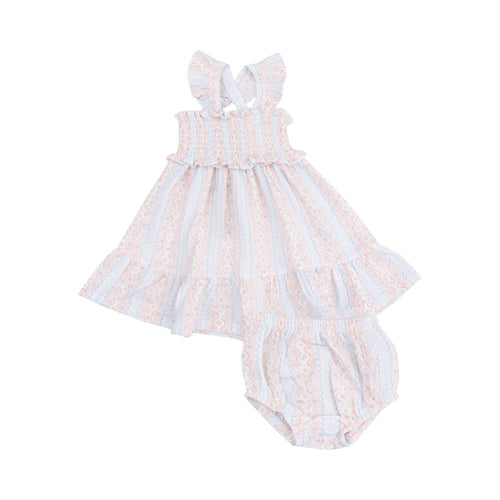 Angel Dear Ogee Floral Smocked Ruffle Sundress - Flying Ryno