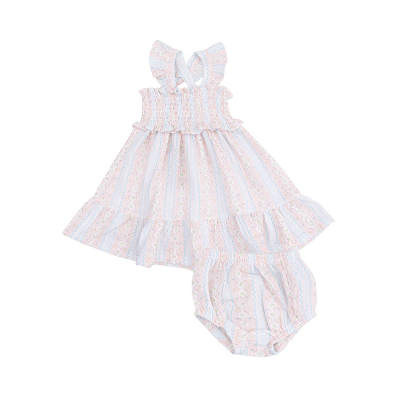 Angel Dear Ogee Floral Smocked Ruffle Sundress - Flying Ryno