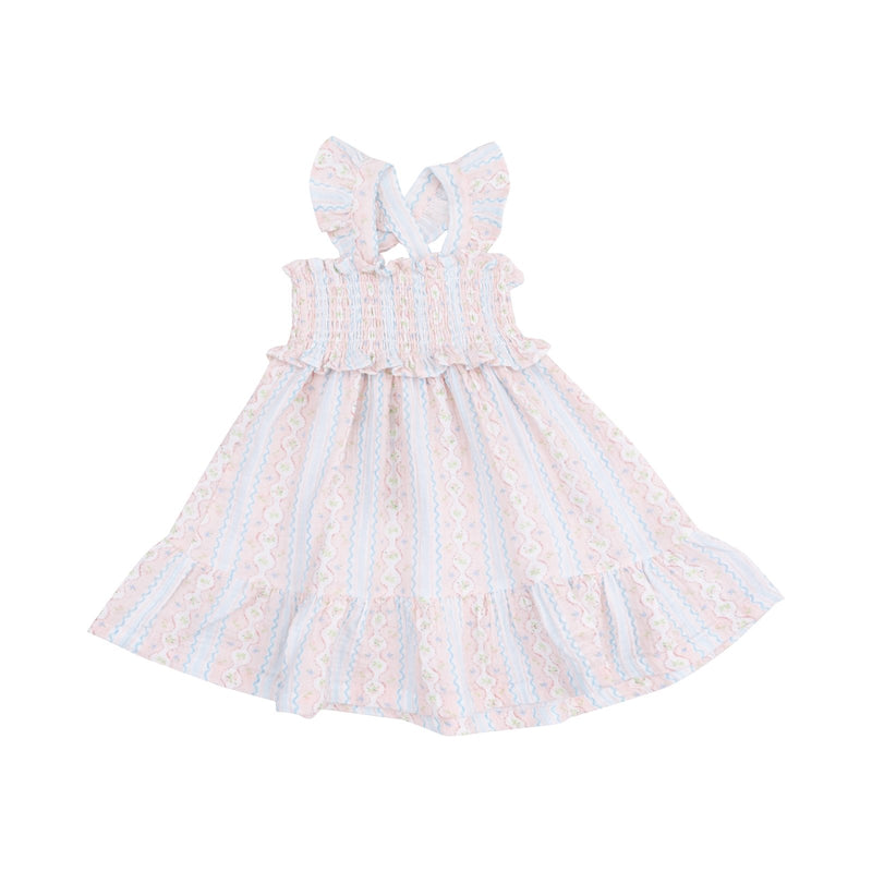 Angel Dear Ogee Floral Smocked Ruffle Sundress - Flying Ryno