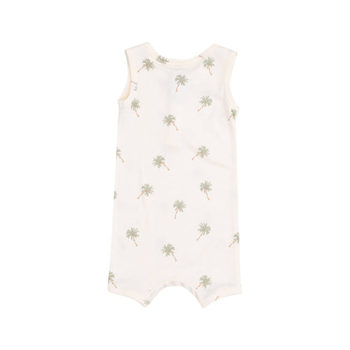 Angel Dear Palm Trees Sleeveless Shortie Romper - Flying Ryno