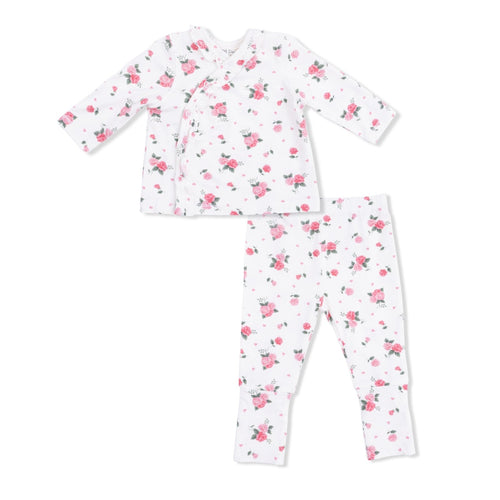 Angel Dear Pink Rosettes - Take Me Home Set With Convertible Pant - Flying Ryno