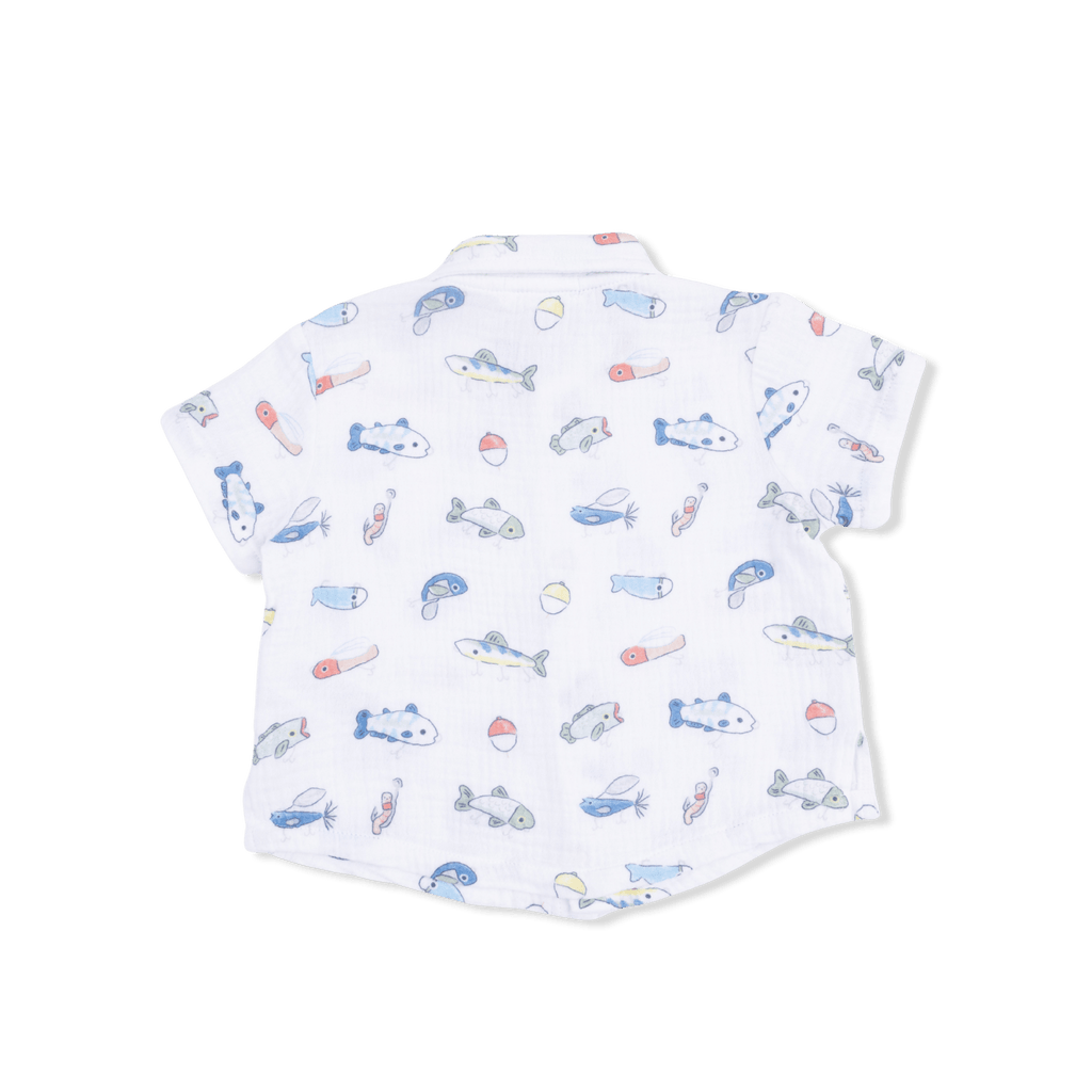 Angel Dear Polo Button Up with Casual Short, Fishing Lures - Flying Ryno