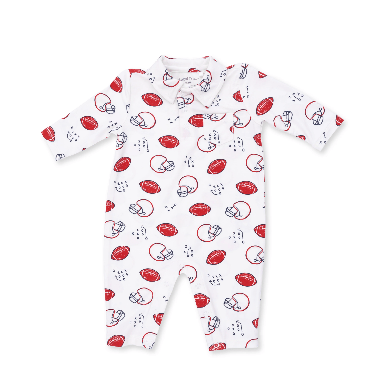 Angel Dear Polo Romper, Touchdown Time - Flying Ryno