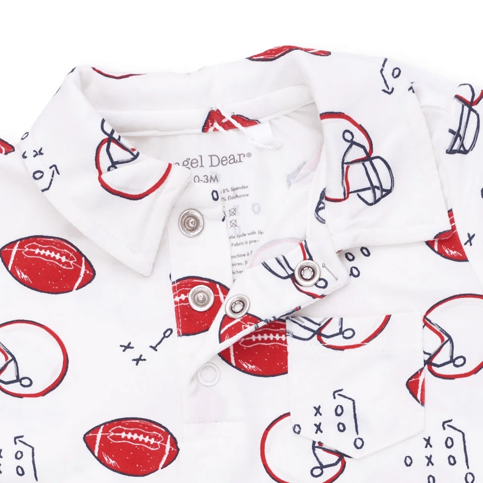 Angel Dear Polo Romper, Touchdown Time - Flying Ryno