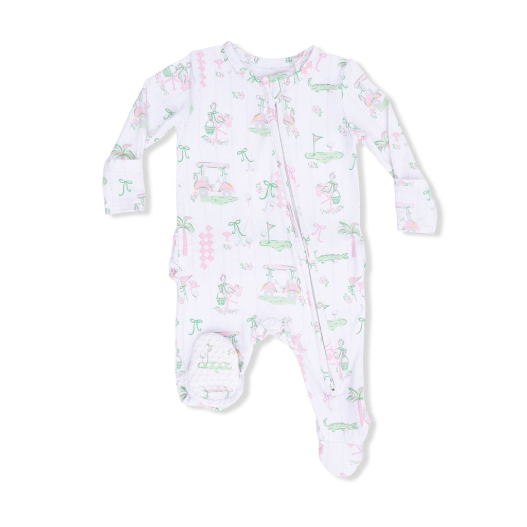Angel Dear Pretty Golf - 2 Way Ruffle Back Zipper Footie - Flying Ryno
