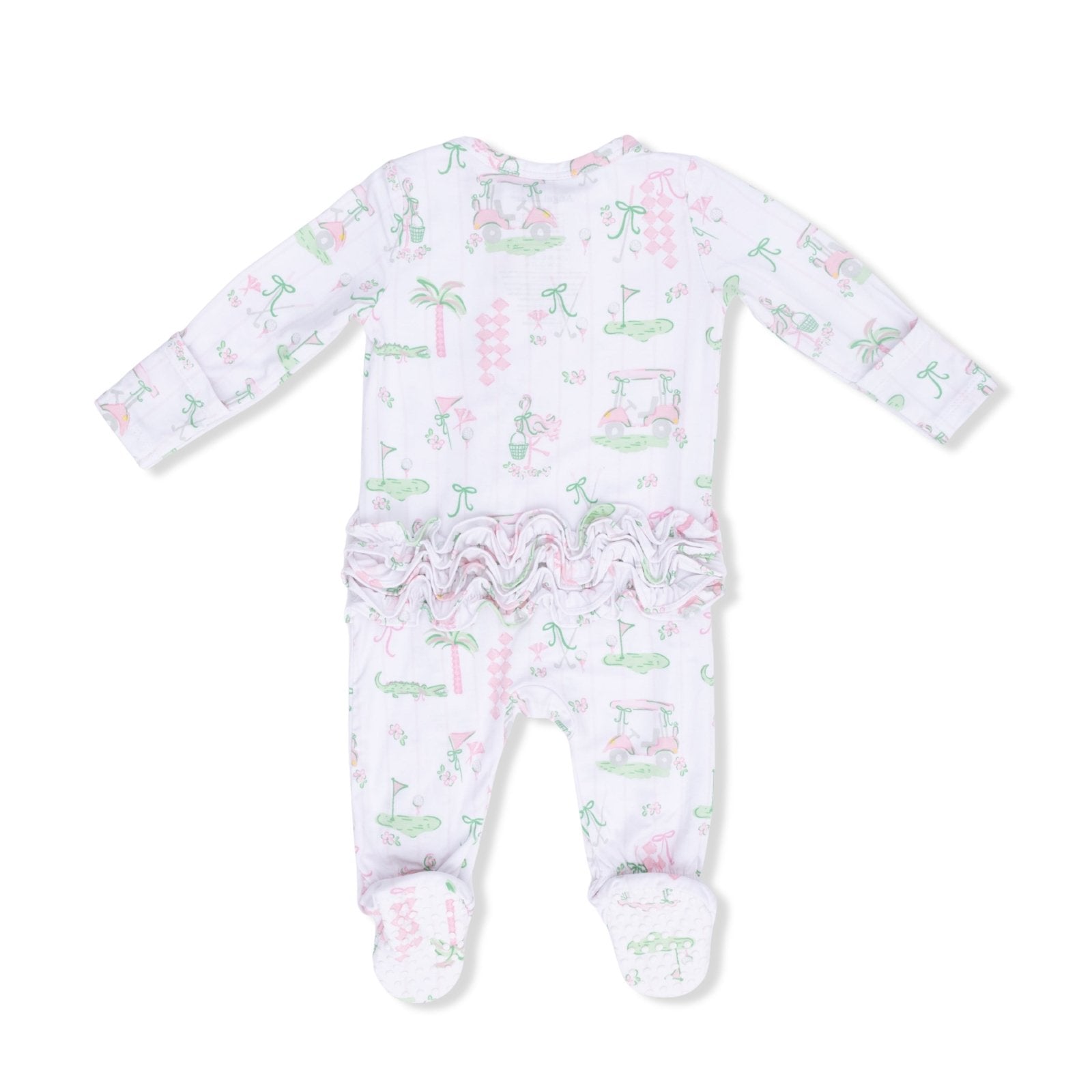 Angel Dear Pretty Golf - 2 Way Ruffle Back Zipper Footie - Flying Ryno