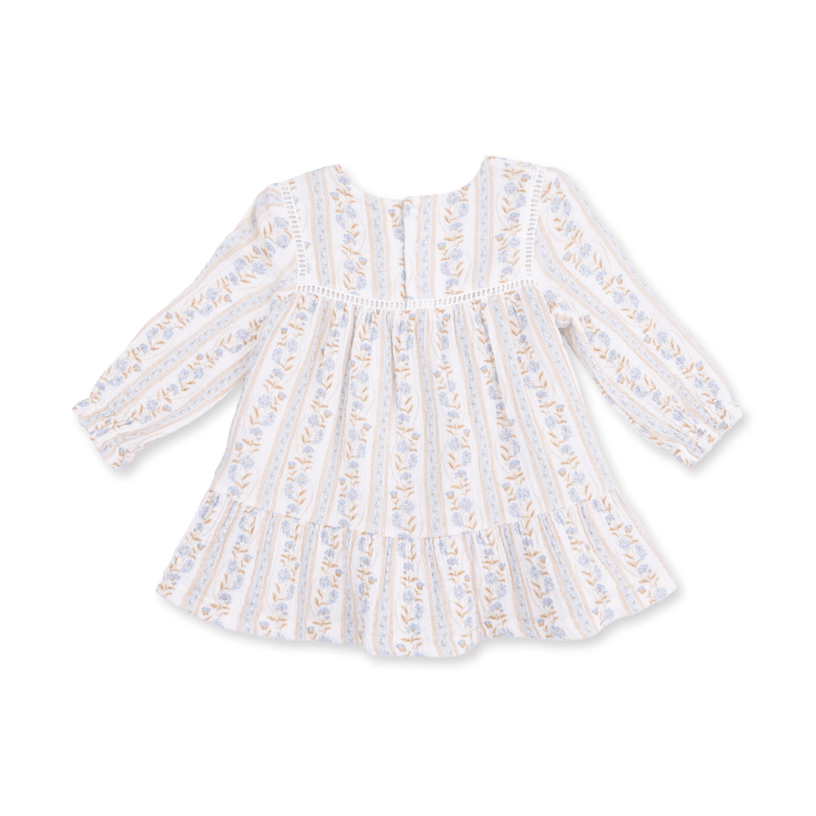 Angel Dear Puffed Long Sleeve Tiered Dress and Leggings, Catarina Floral - Flying Ryno